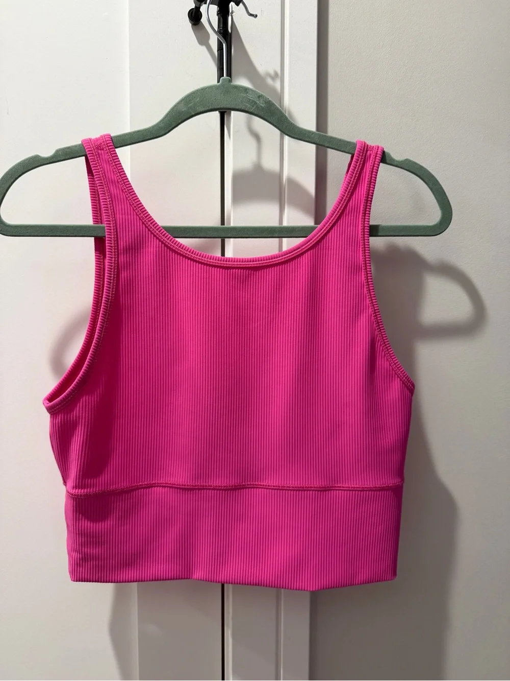 Lululemon Power Pivot Tank Top *Rib Sonic Pink Size M - Picture 3 of 4